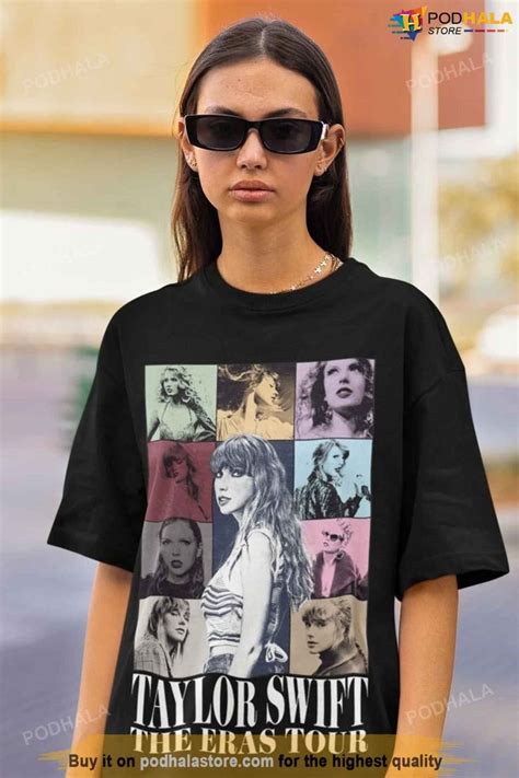 Taylor swift graphic tees - 32 products. RUSH Available. 3 to 5 days. T-Shirt Co. You're on your own, kid Softstyle Tee. $19.95 $23.95. RUSH Available. 3 to 5 days. T-Shirt Co. Forever is the sweetest …